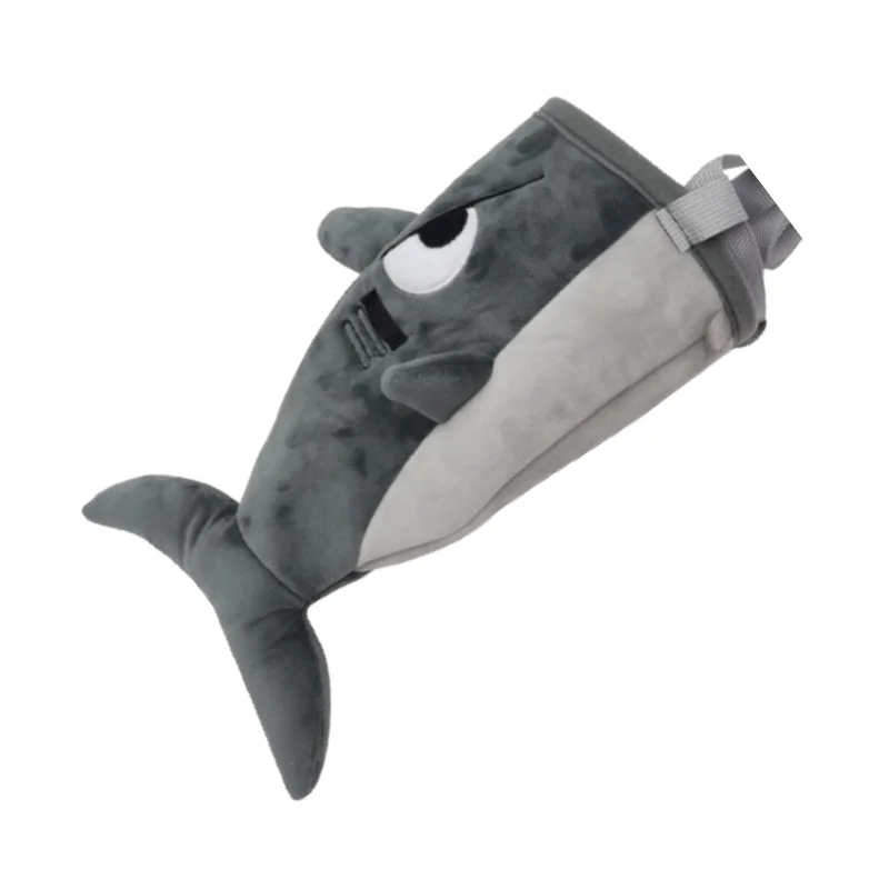 FREE SAMPLE Cartoon cute Plush Shark Rock climbing chalk bag