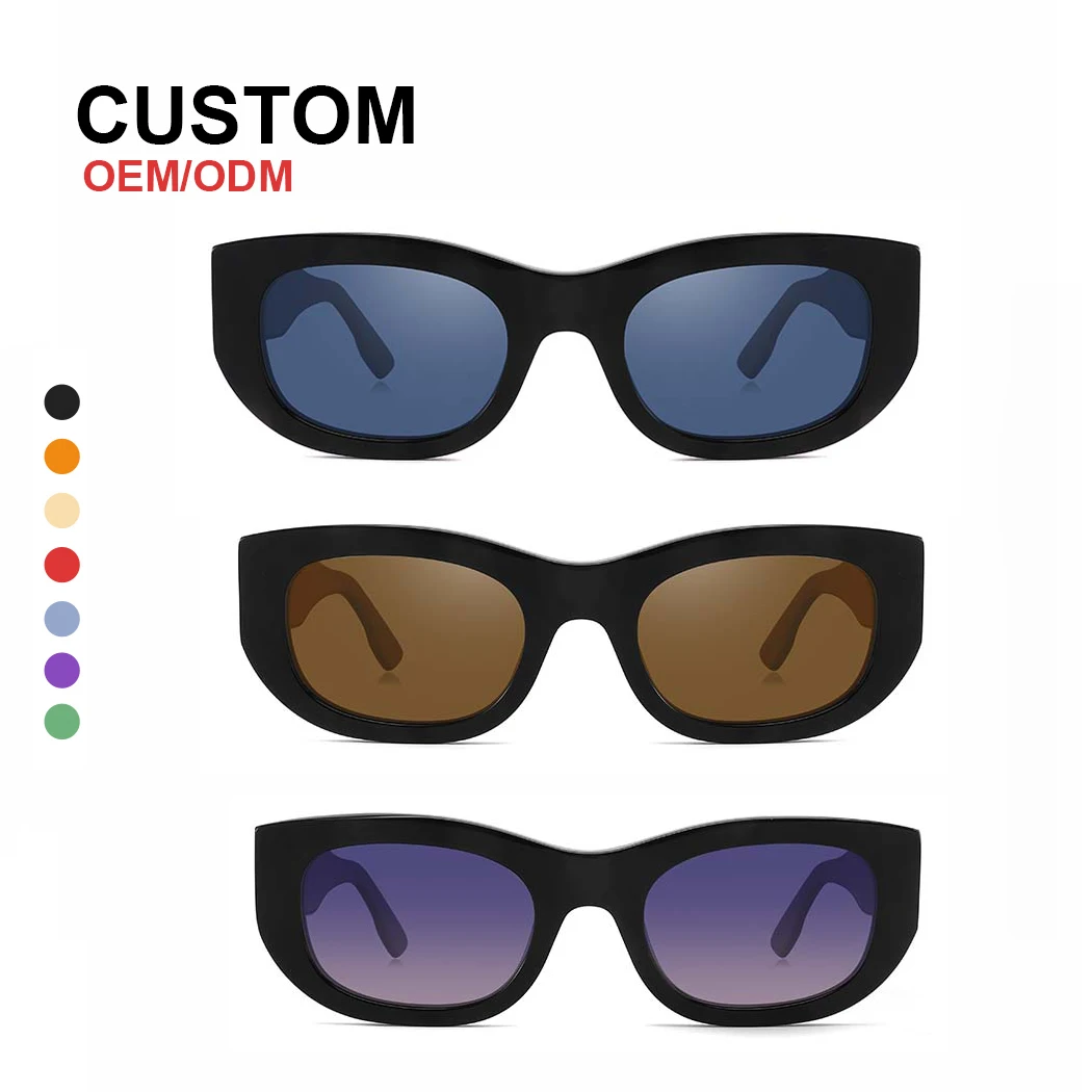 Fashionable Retro Trendy Round Frame Sun glasses Custom Sunblock High Quality Sunglasses For Women