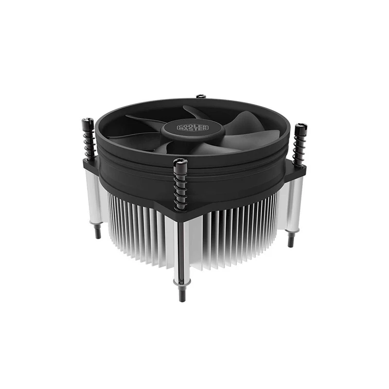 Fashion High End Copper And Aluminum 3 Pin Processor Black Circular Heatsink Cooler