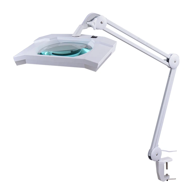 Светодиодная увеличительная линза с увеличительным стеклом, 9002 светодиода, настольная лампа с увеличительным стеклом для наращивания ресниц, для макияжа