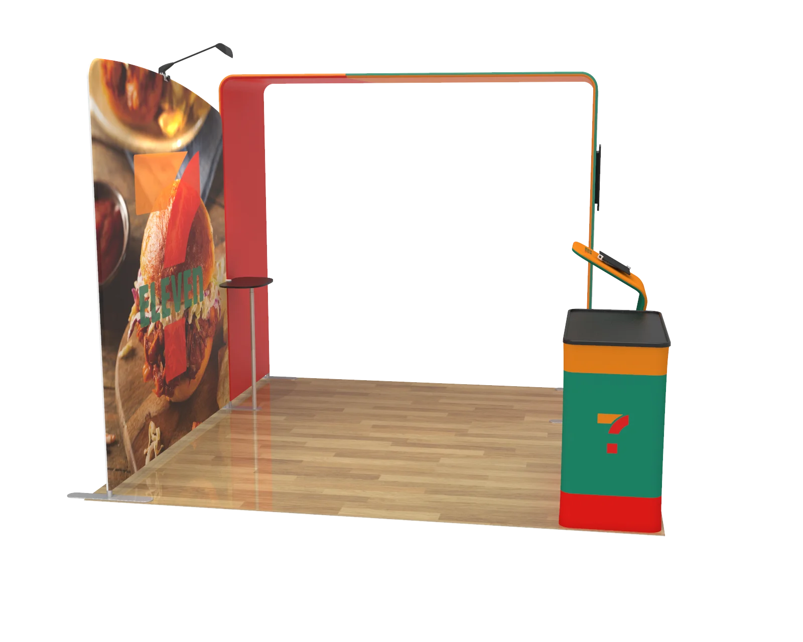 high quality exhibit advertising equipment good booth with washable fabrics