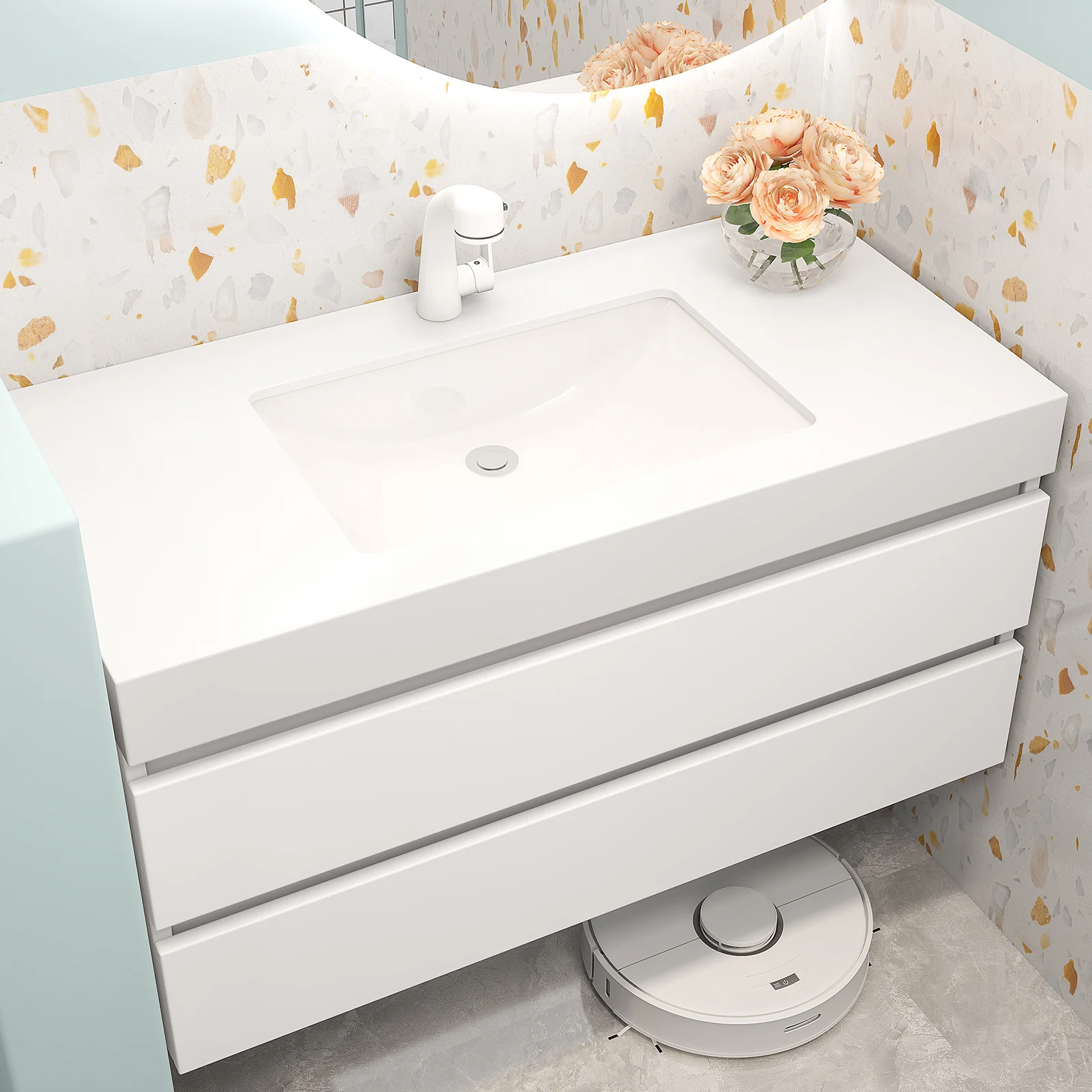 2022 New Arrival Products Hotel Modern Makeup Vanity Mirror Kids Bathroom Bear Irregular Shaped Cute Mirrors Decor Wall Large