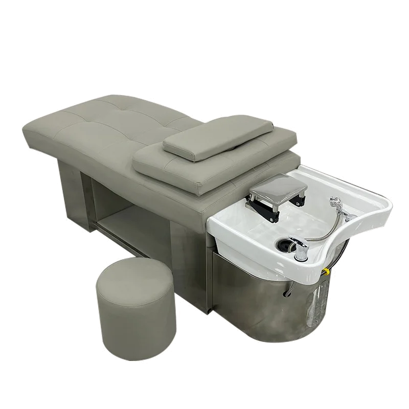 Hairdressing Hair Salon Mobile Wash Shampoo Basin Furniture Chair Origin Type GUA General Product Place Model Commercial Kingwin