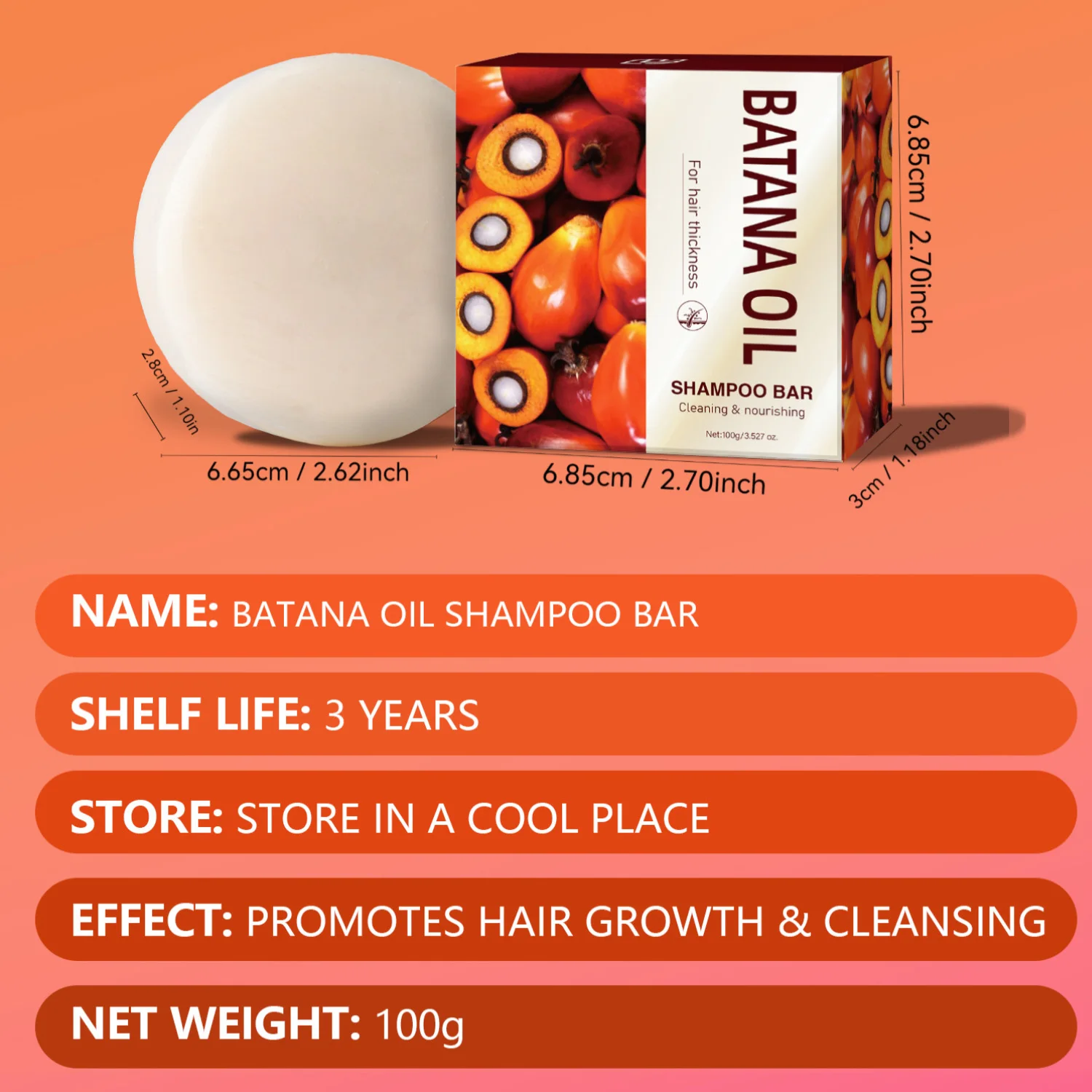LANTHOME Deep Cleansing Care Soap BATANA IOL Head Hydrating Moisturizing Soap Batana Oil Shampoo Bar