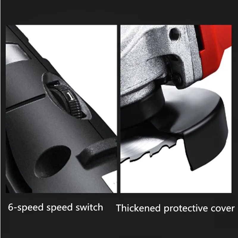 Angle grinder Adjustable speed electric grinding machine long handle grinder Household Inch Mini Portable Electric Angle Grinder