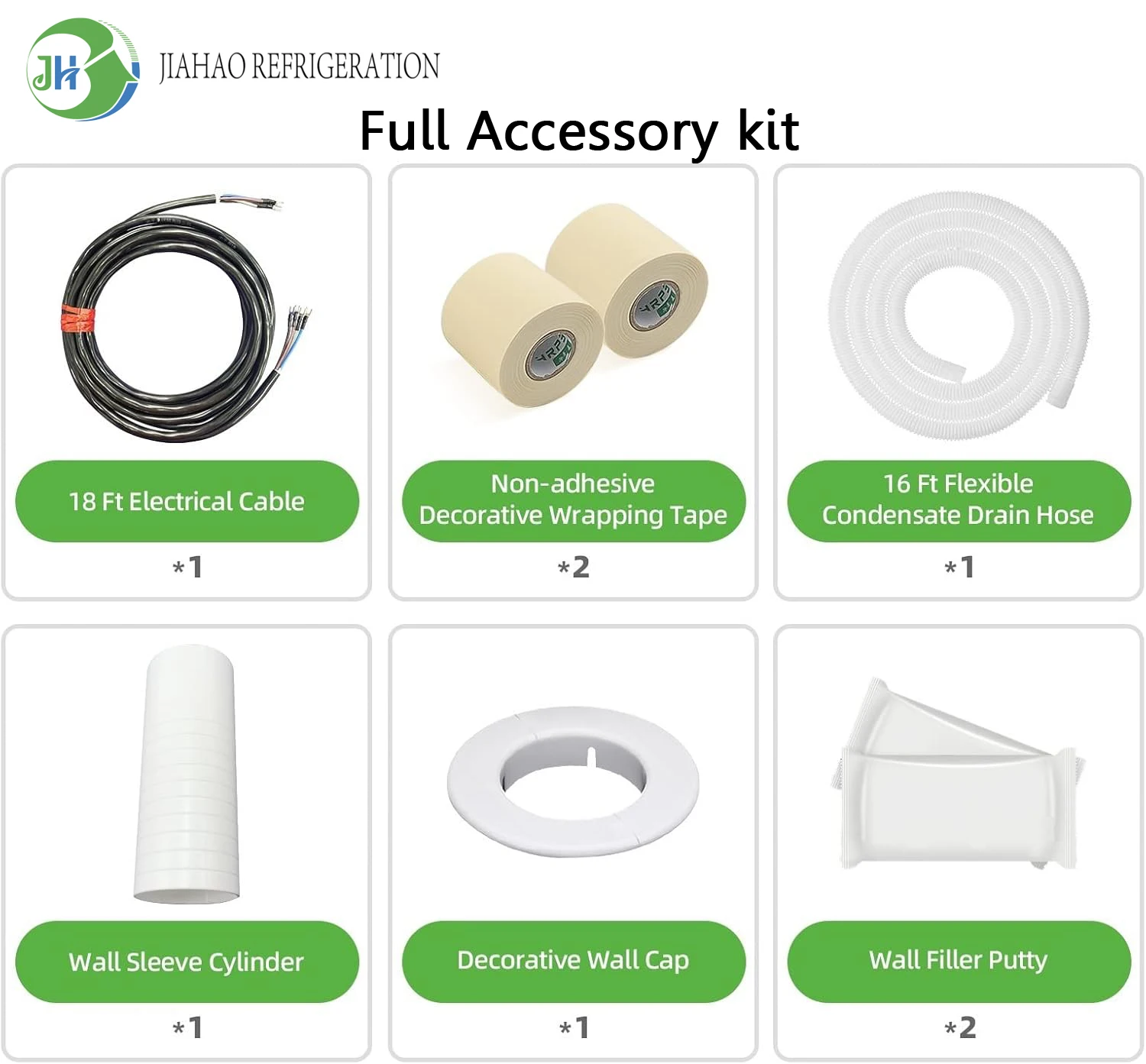 HVAC Lineset Installation Kit Aircon Kit Split AC Air Conditioner Copper Pipe with Flange and Nut 7/8 Copper Line Set