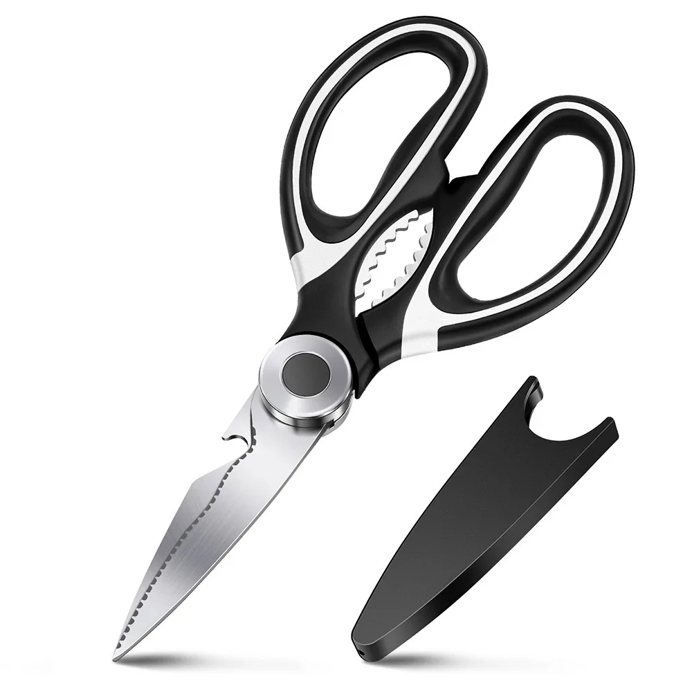 2023 kitchen gadgets Multifunctional Meat Fish Chicken Bone Stainless steel Shears Kitchen Scissors