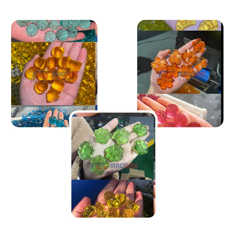 High depositing speed rings jelly gummy making machine skittles sour candy making machine small jelly ball making machine