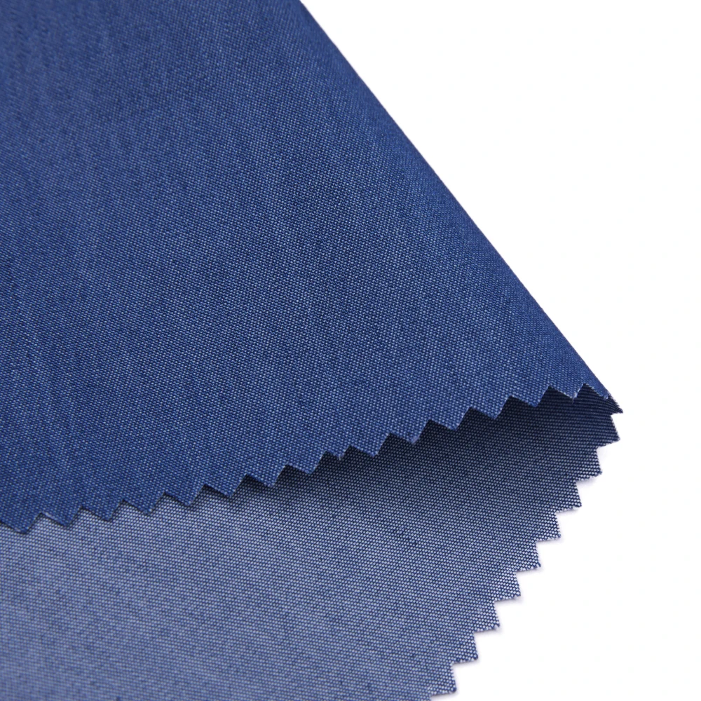 Best Selling Stock Service Comfortable Lyocell Nylon Belended Denim Fabric For Pants Dress Coat