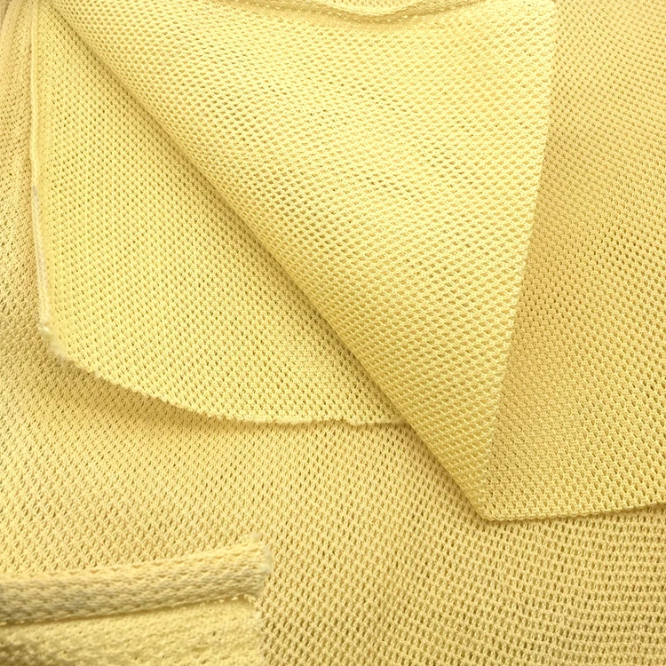 Aramid Mesh Fabric High temperature resistance PPTA Cloth for Helmet gear Fire breathing mask