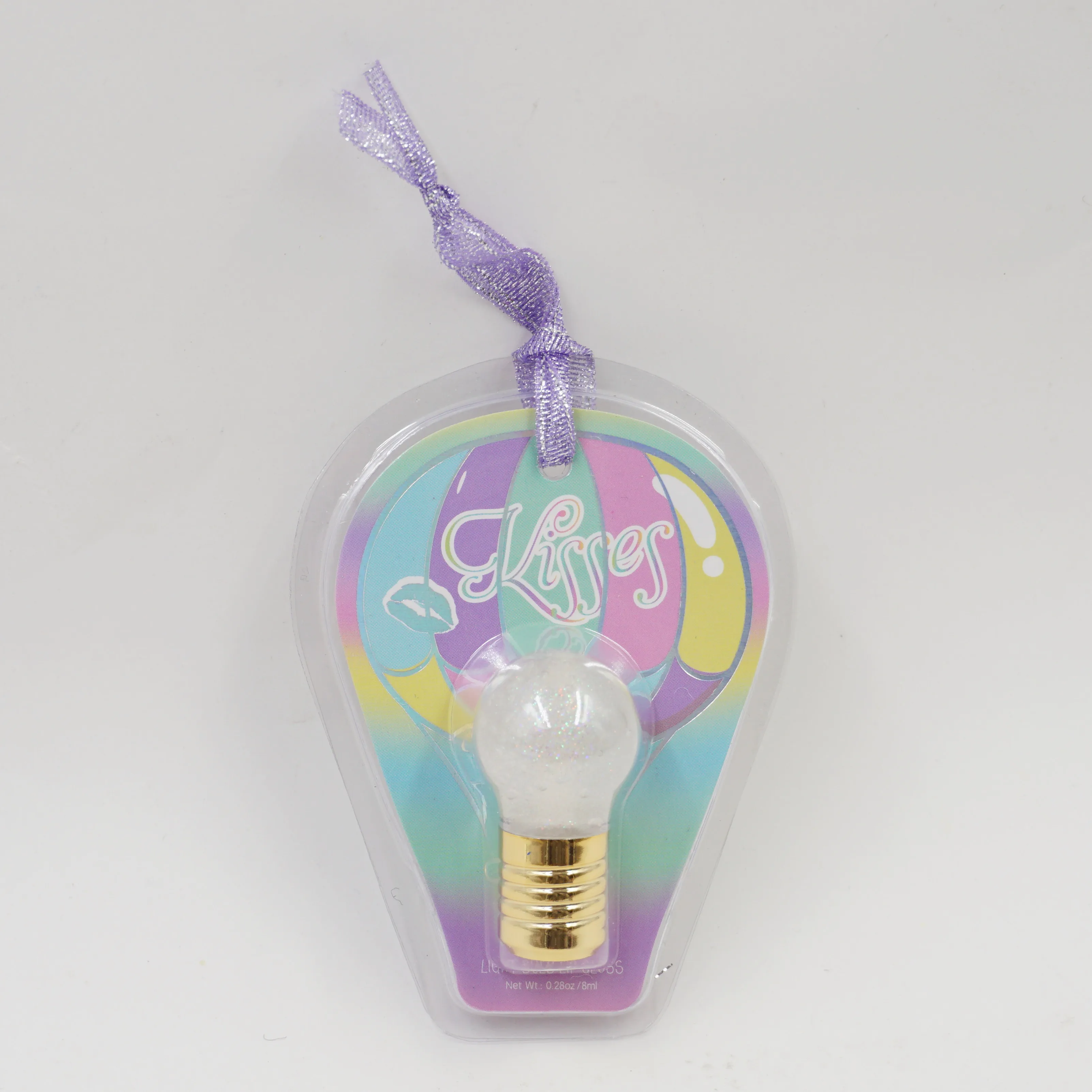 Портативный блеск для губ с фруктовым ароматом, Одноцветный Блестящий Блеск для губ с лампочкой, блеск для губ в форме