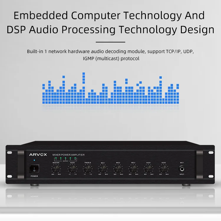 IP-8560P ip-network 60/120/240/360/500/650 w network audio digital ip amplifier pa system