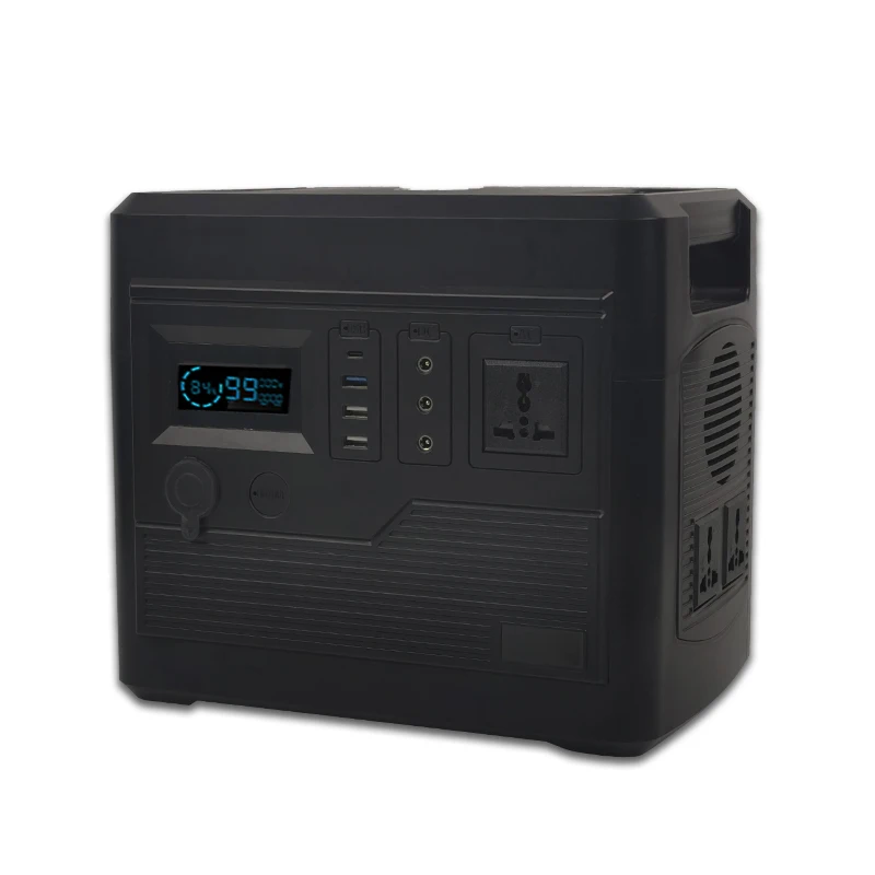 Rechargeable Portable Power Station Solar Generator 1000Wh Pure Sine Wave Output 220V Solar Generator