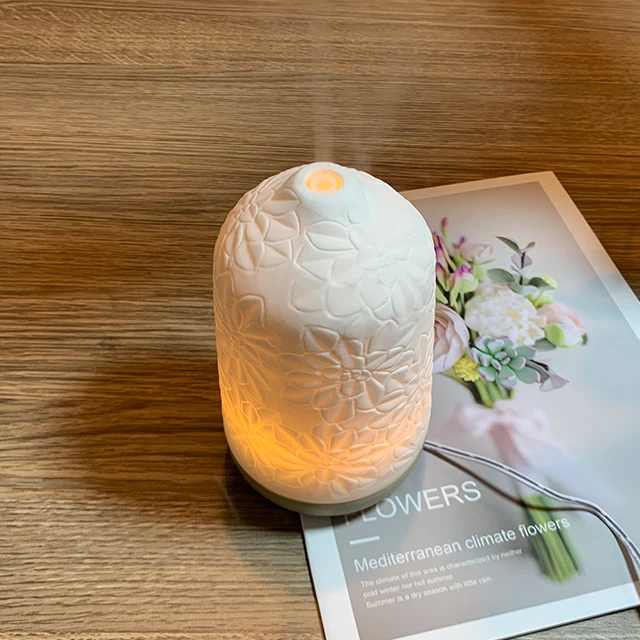 New Household 100ml Cold Mist Aromatherapy Humidifier Air Fresher Ultrasonic Electric Ceramic