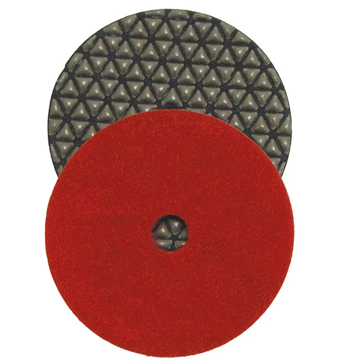 2024 Hot Selling 4 Inch 3 Step Wet/Dry Use Diamond Polishing Pads for Concrete/Marble/Granite/Stone