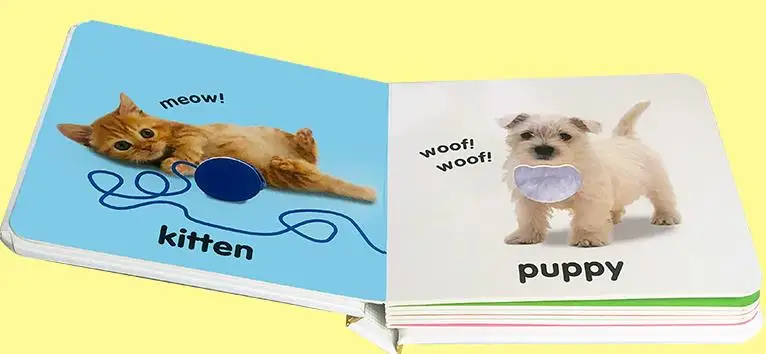 Детская картонная книга с принтом на заказ Книга в твердом переплете