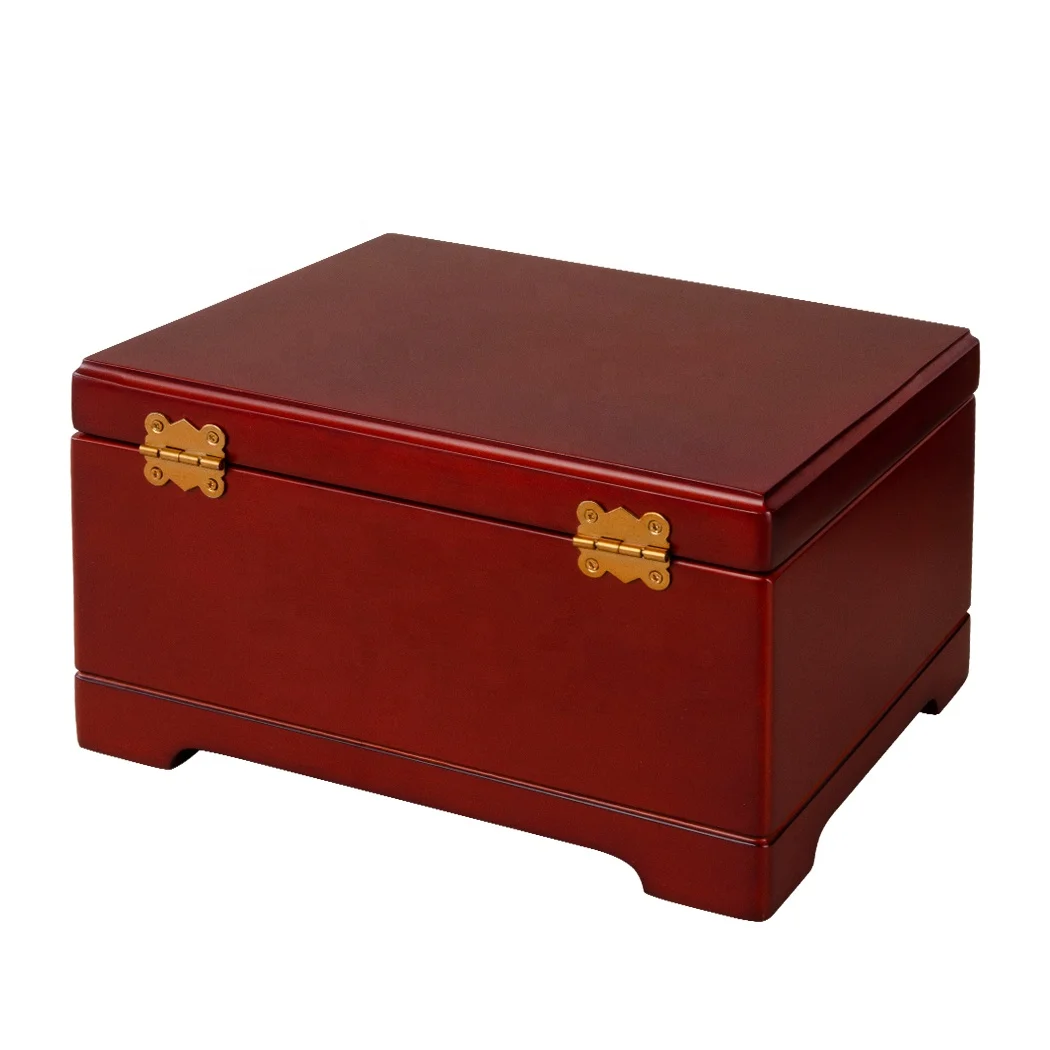 Factory Custom Cremation Funeral Solid Wood urns for human ashes adult