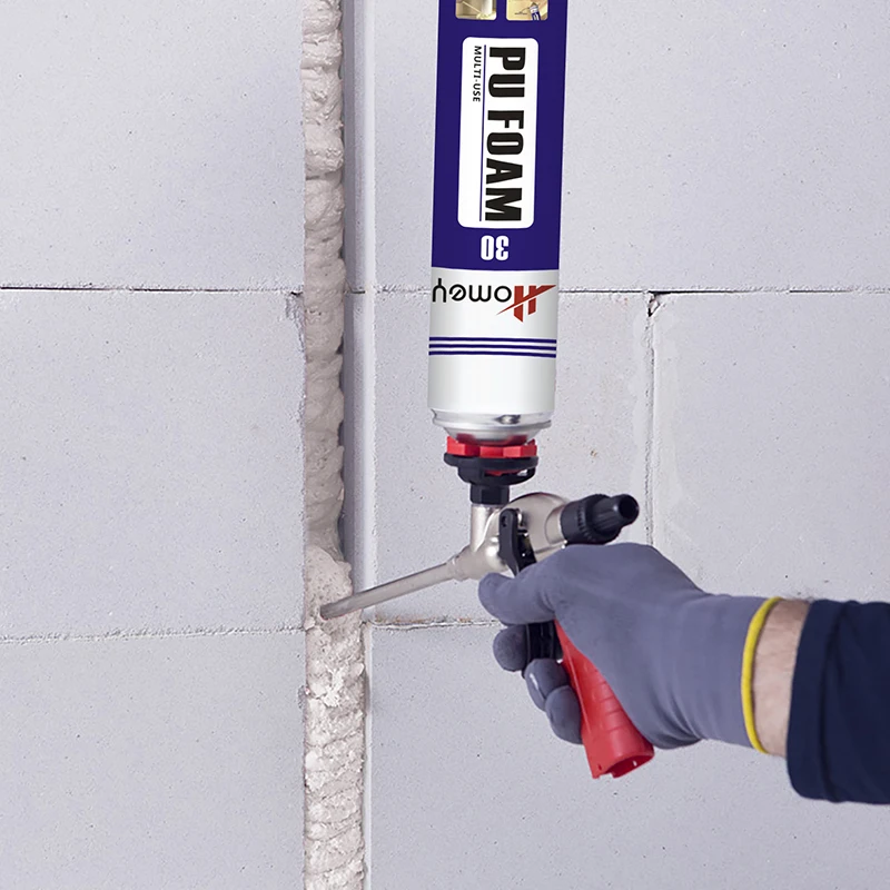 Homey Factory Russian PU Spray Foam Insulation Gun Exporters Polyurethane Foam