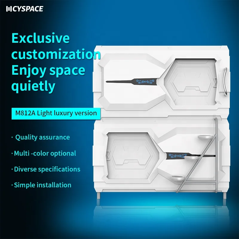 Privacy Sleeping Capsule Space Nap Room Hotel Bed 1 2 Persons Japanese Sleeping Capsule Prefab Metal Movable Baby Care Rooms