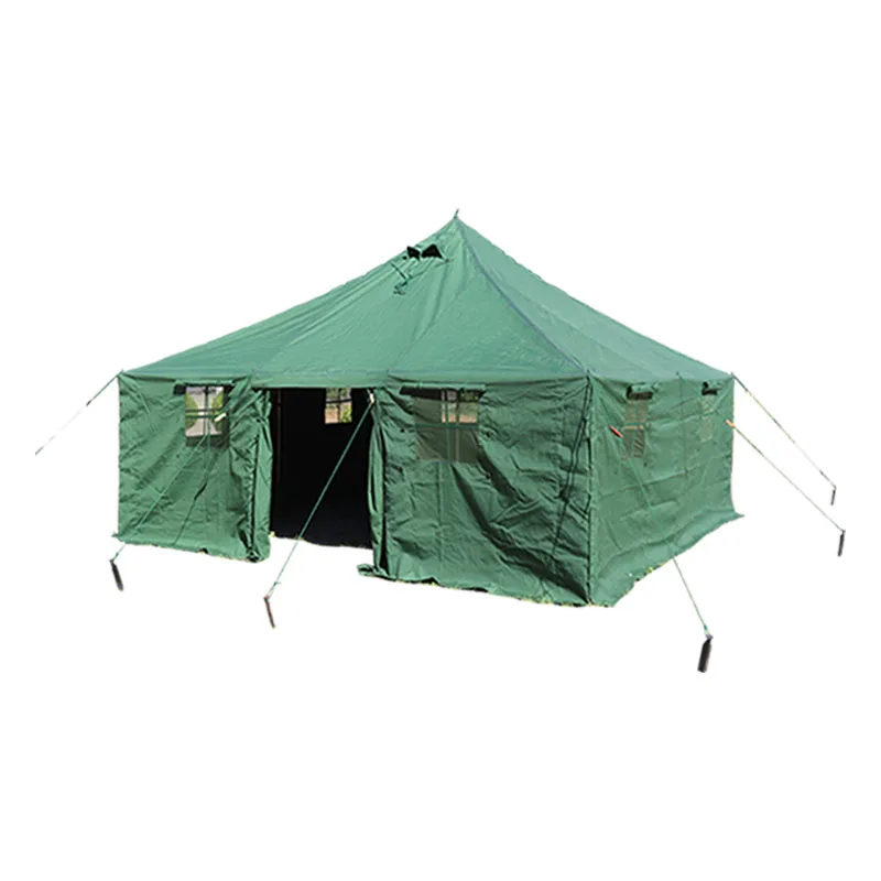 QX factory Hot sale 10 20 30 40 50 people camping tent usate barraca camping cama de tatu de casal camping tent canvas