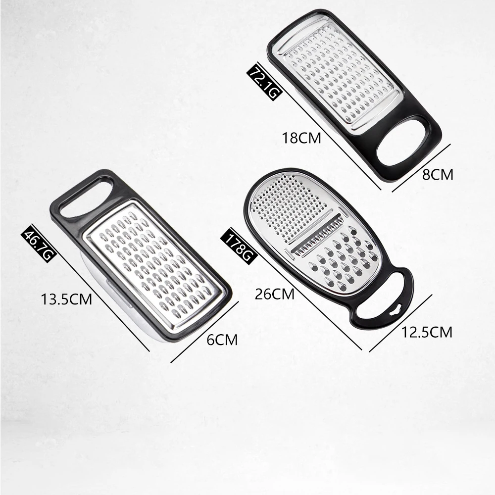 Multifunctional Stainless Steel Kitchen Gadget Mini Manual Cheese Vegetable Box Grater Cutting Fruit Vegetables Food Use