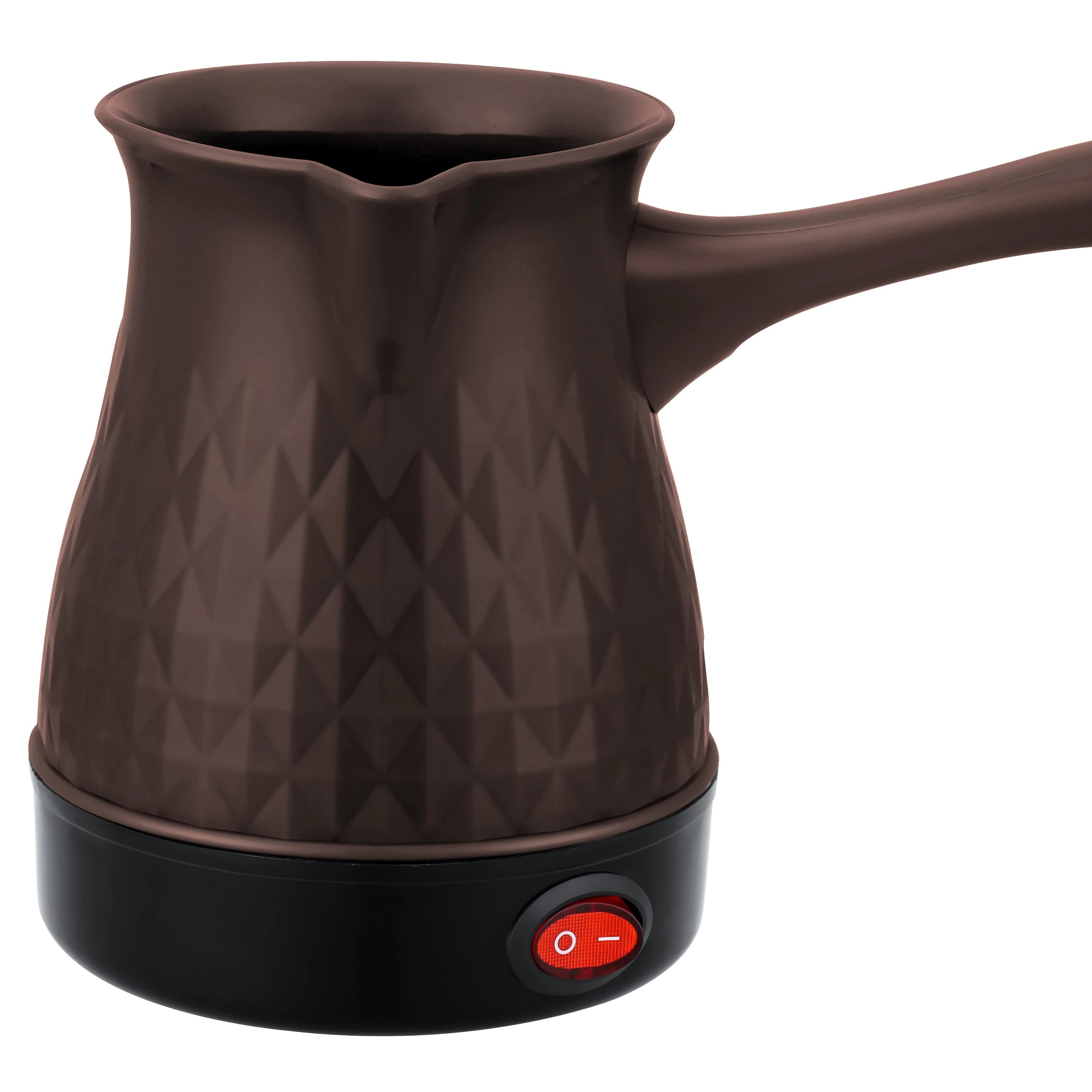 mini Plastic diamond pattern for folding handle 500ML turkish coffee kettle electric ckd