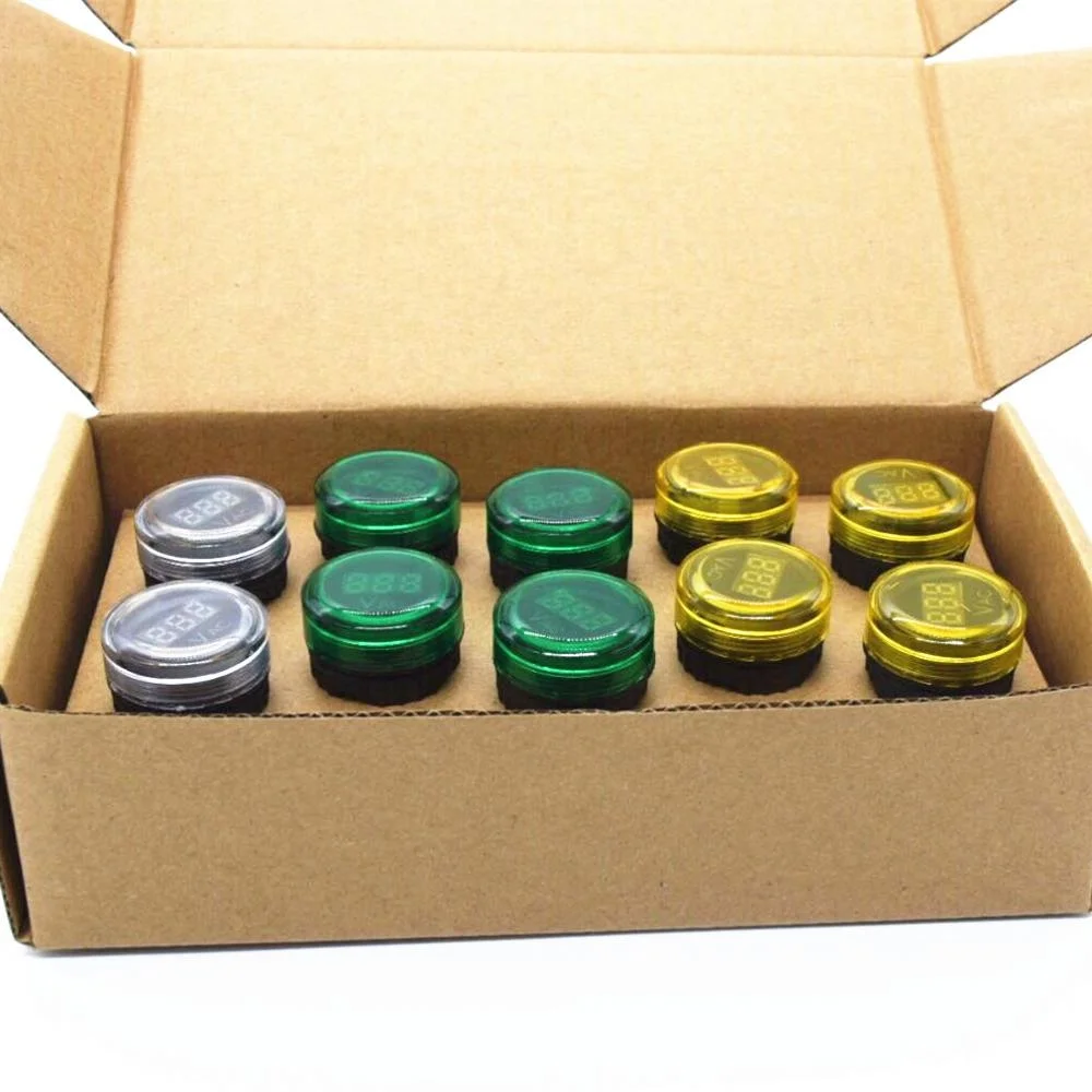 Factory supply best quality red black white green voltage meter dial indicator light