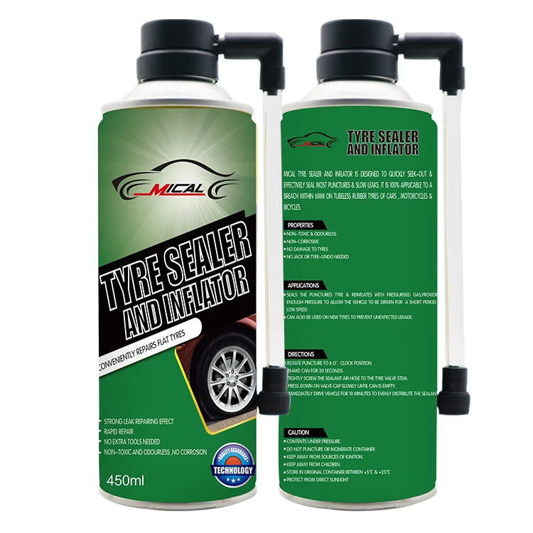 OEM Aerosol Emergency Use Tire Spray Sealant Inflator Puncture Repair for motor bike tubeless ygp tire sealant and inflator