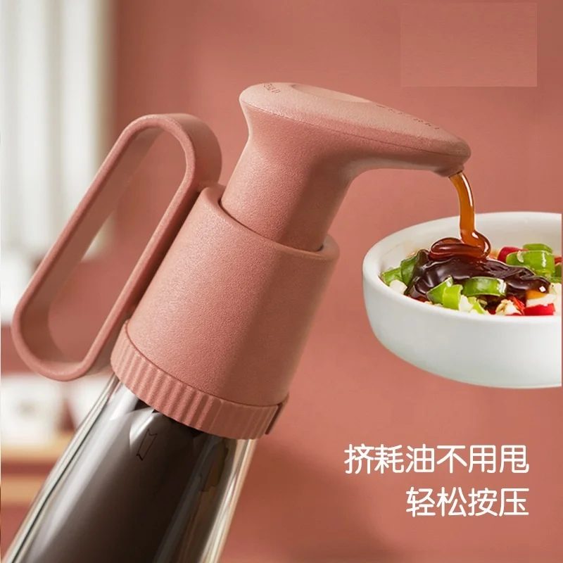 Household Oil Pot Pressing Head Kitchen Oyster Sauce Jam Nozzle Ration Bottle Liquid Pressing Pump Head Oil Pot Extruder