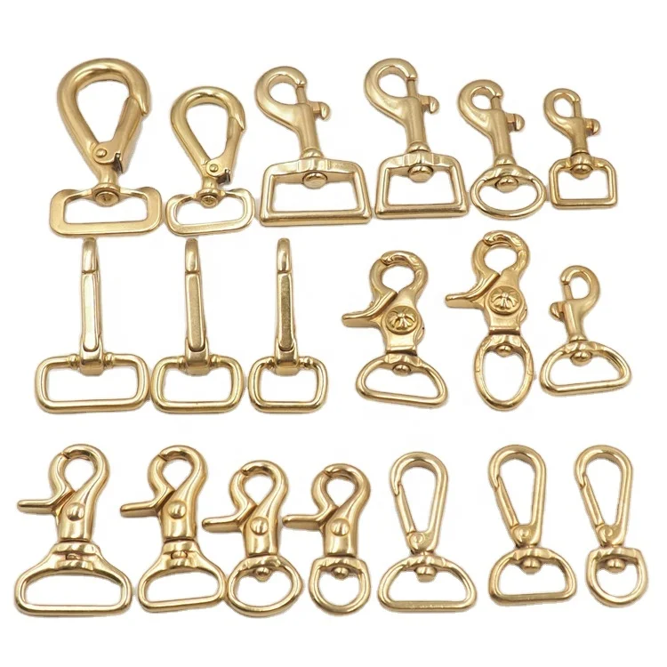 Heavy duty solid brass bull snap swivel hook for large breed dog