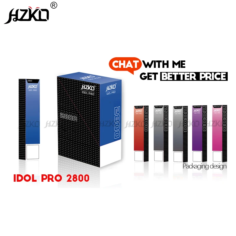 HZKO IDOL PRO Быстрая доставка 100% оригинал 2800F различные цвета упаковочная коробка популярная в Австралии