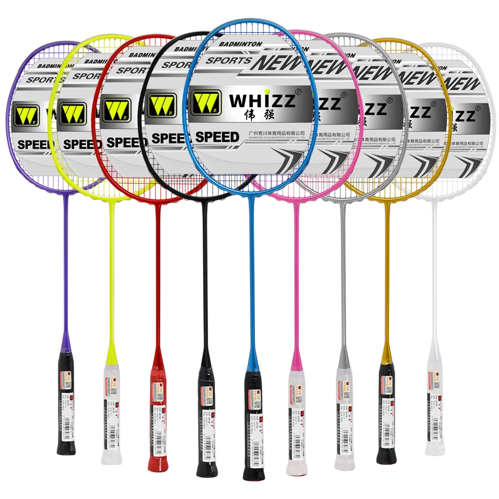 Новое изобретение модель launch WHIZZ 4U флуоресцентная зеленая Новая защитная дизайнерская модная ракетка для бадминтона на