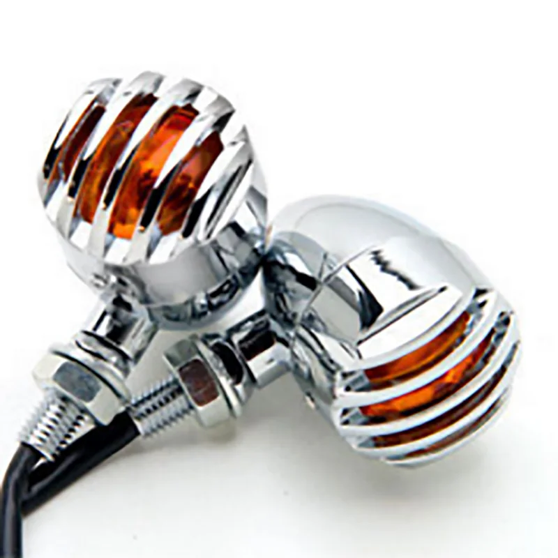 CNC мотоциклетный цилиндрический светодиодный поворотник, указатель поворота, индикатор, передний и задний фонарь для Bobber Chopper Cafe Racer Moto Lumiere