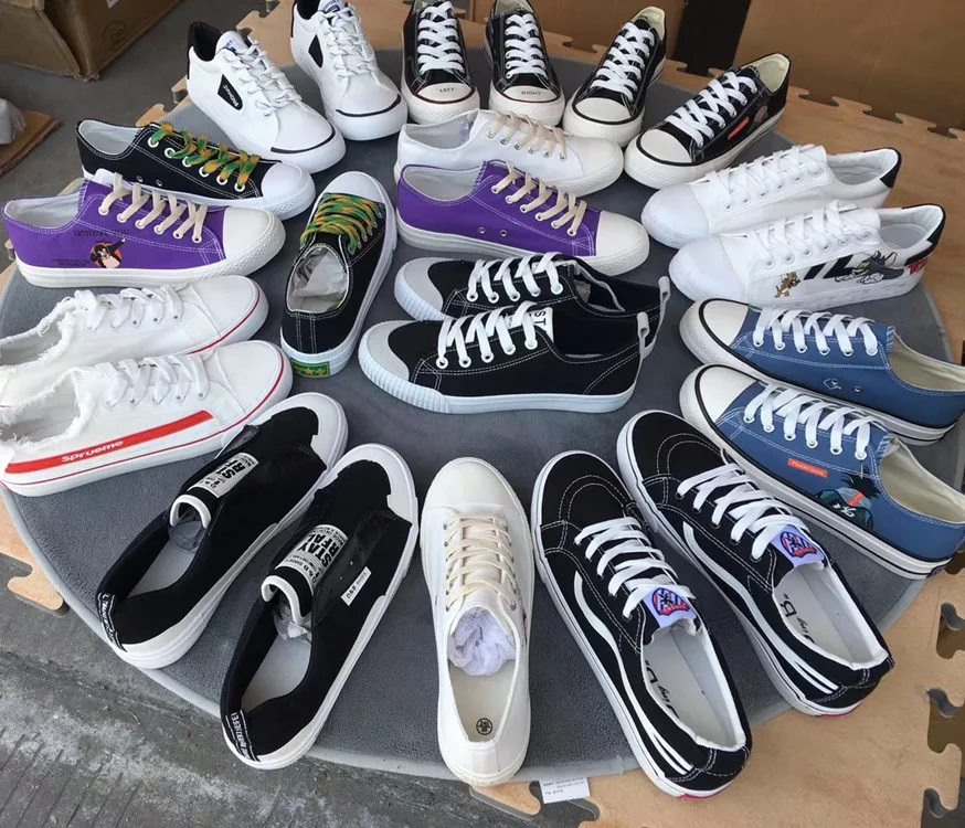 Оптовая продажа, Повседневная резиновая Вулканизированная мужская обувь, смешанный ассортимент обуви