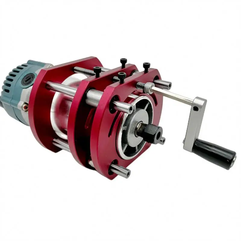 TEBAK Woodworking Router Lift 65mm Diameter Motors Router Table Wood Milling Lifting Plunge Base for Trimmer Engraving Machine