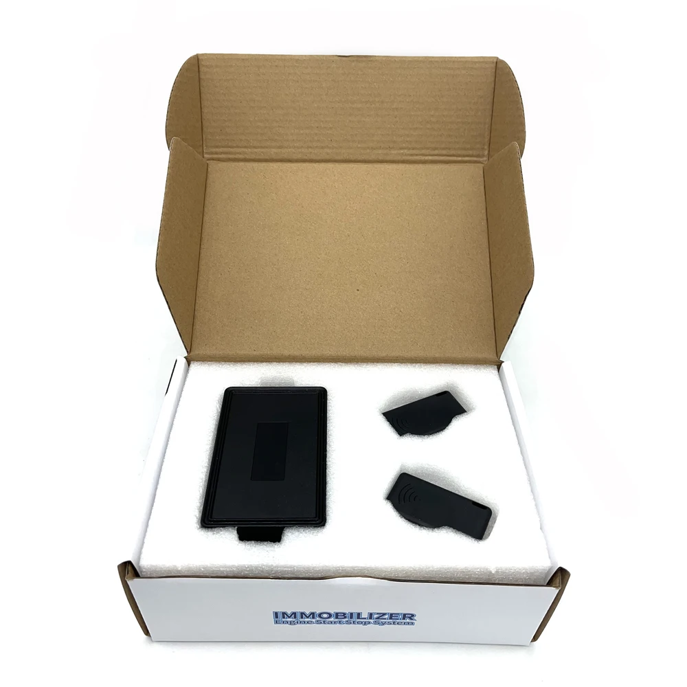 EFHIPS Auto Engine Push Start Button Car Immobilizer Start Stop Button Remote Control Anti-theft System