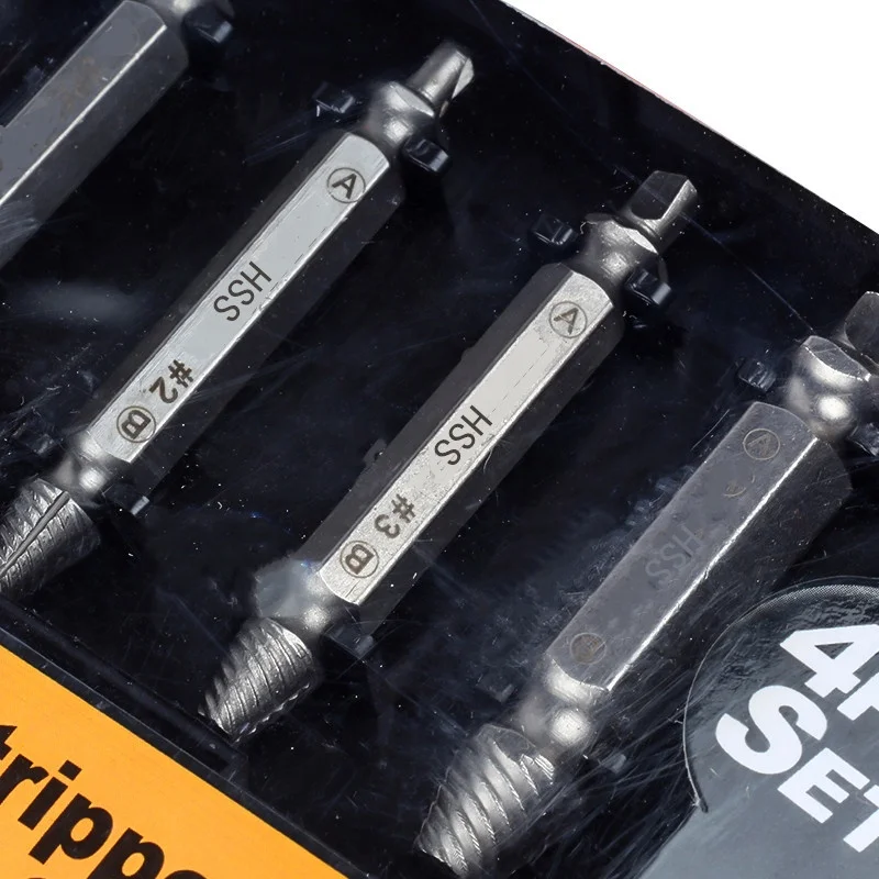 The High Carbon Steel Speeyd Broken Bolt and damaged Screw Extractor and Remover Set with Vertical Bubble Shell Packing