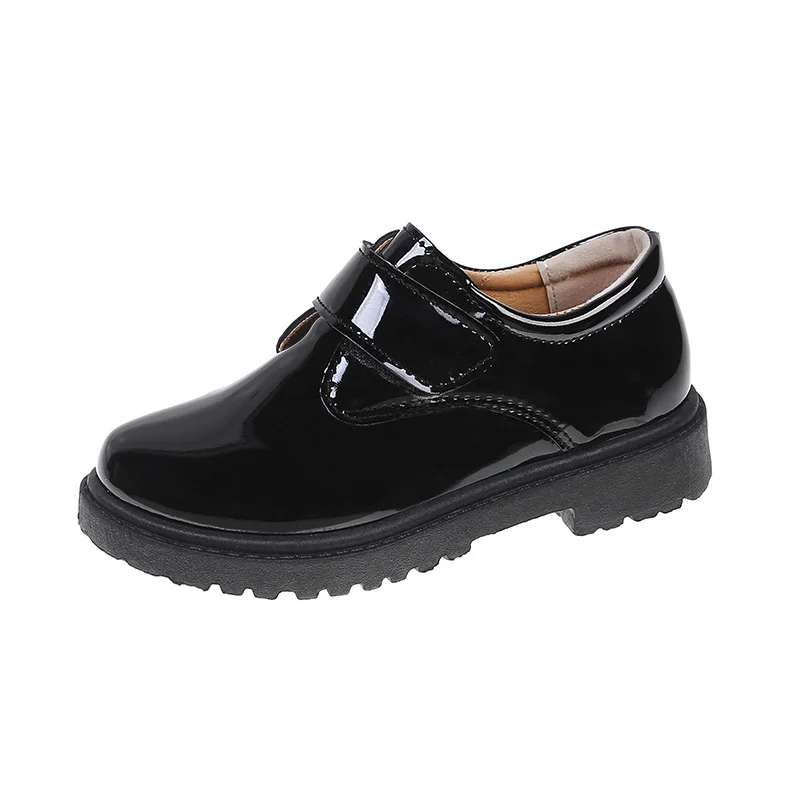 Boys Custom British Style Children Teenagers Boy Girl School Black Kids Leather Shoes Kinder Schuhe Dress Shoes School Shoes