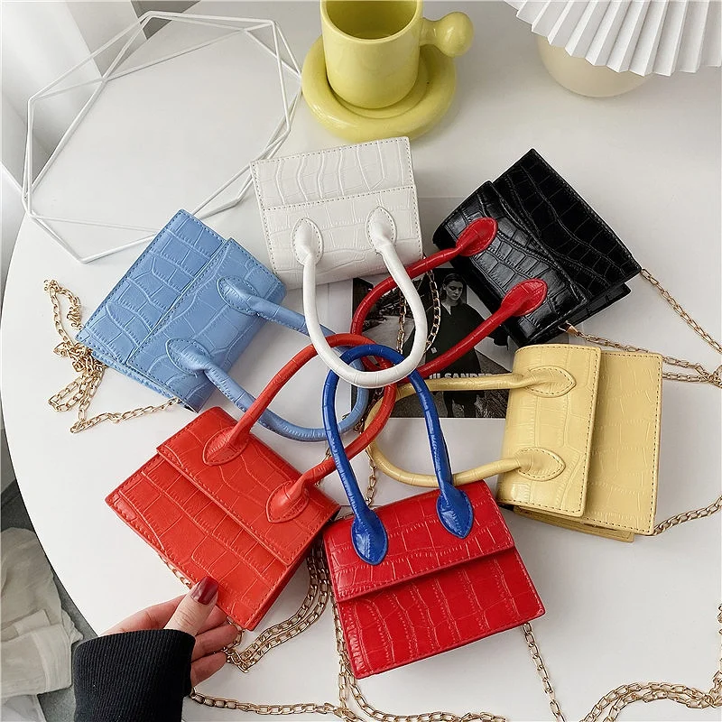 
2021 Последняя мода через плечо мини женские ручные сумки Дамская маленькая сумочка известного бренда 