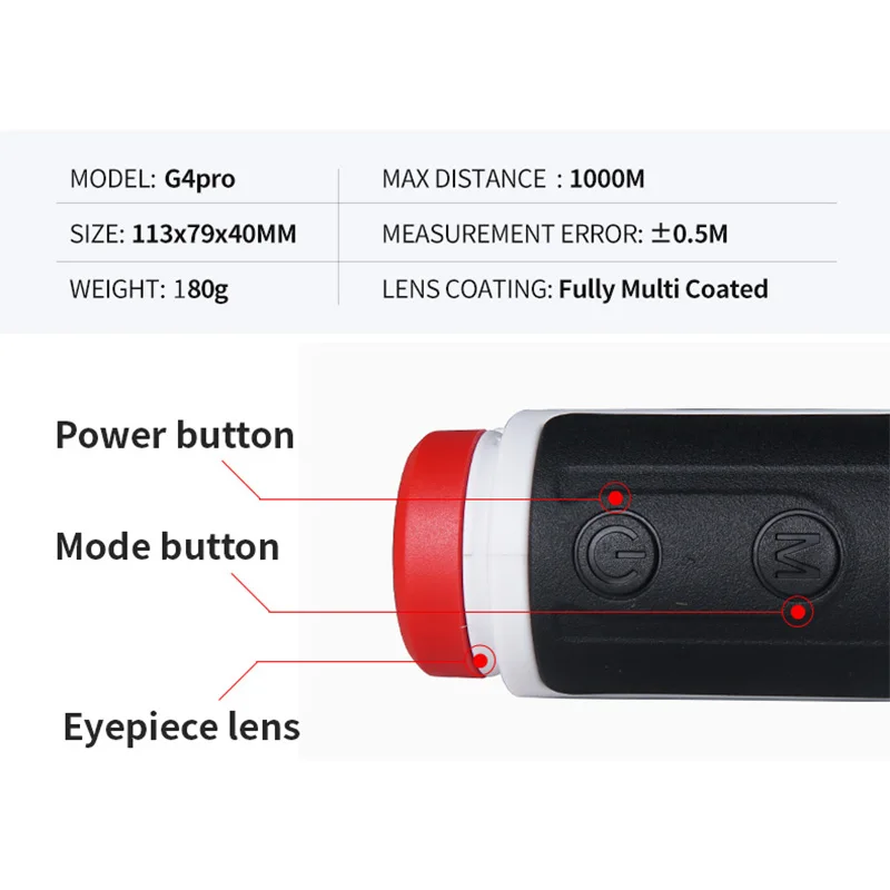 Nohawk New Range Finder OEM Long Distance Speed Measure 600 Meter Sport Laser Golf Hunting Rangefinder with Slope