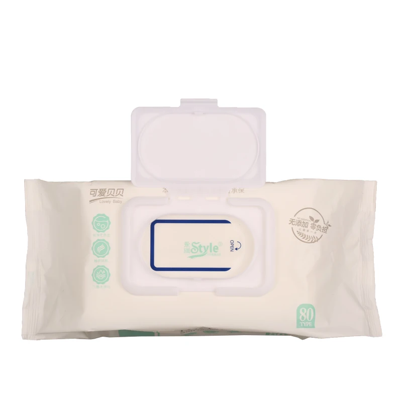 
Super Thick soft non-woven Baby hand Mouth Wipes Baby Wipes RO pure Water Alcohol-free Baby Wipes 80 pieces factory 