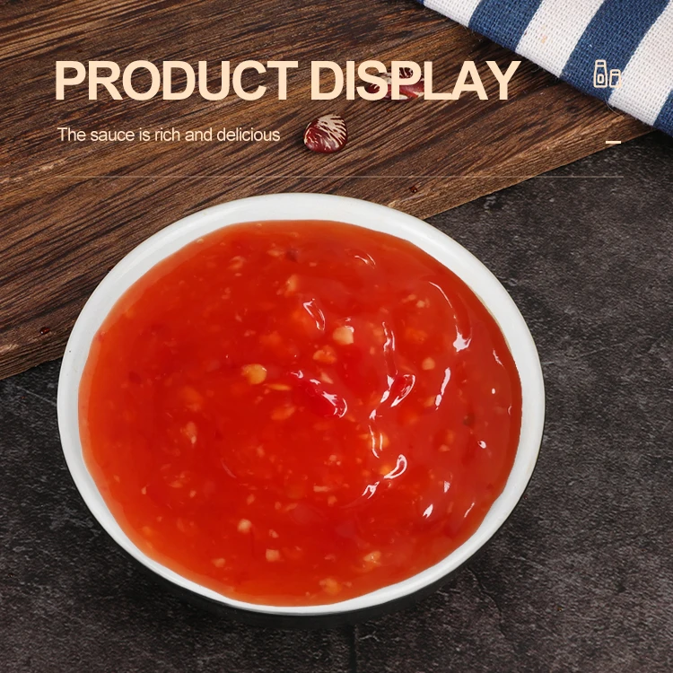 Hot selling delicious cooking seasoning rich 310g sauce bottle of sweet and spicy chili sauce