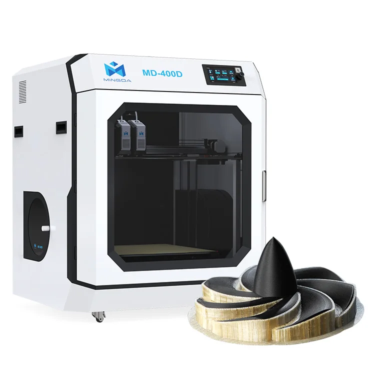 MD-400D special offer large format fdm desktop 3d printer with dual nozzle