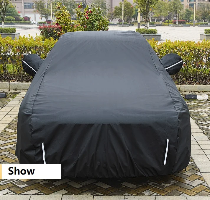  Black car cover waterproof dustproof winter general-purpose rainproof oem