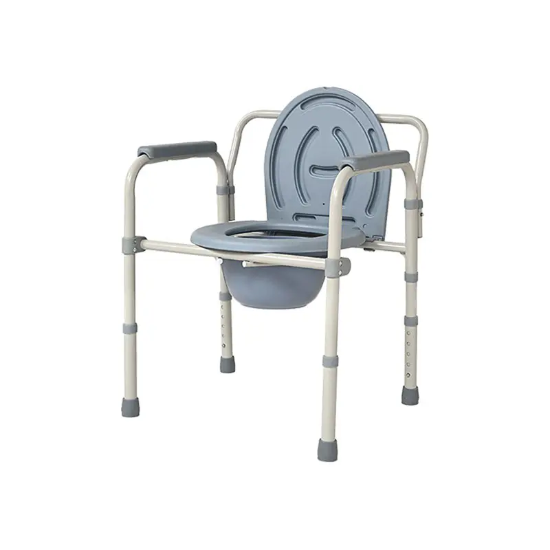 Hospital-Used Plastic Foldable Bedpan Elderly Patient Commode Toilet Chair Mobile Shower Bathroom Safety Equipment