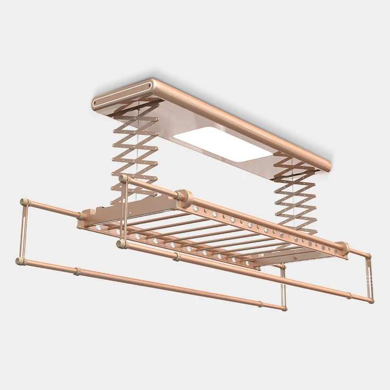 new arrival smart clothes hanger dryer rack automatic lifting & dropping laundry drying rack clothing rack folding clothes line