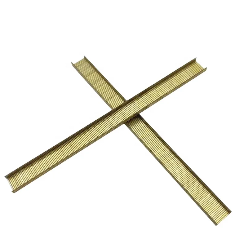 Golden Metal 4mm 6mm 8mm 10mm 12mm 14mm 16mm Flat 14 Series Wire Staples
