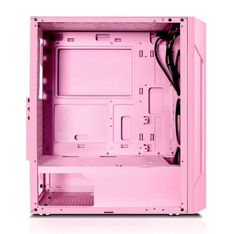 New Product Power Train ES280 Pink Green PC CASE FULL TOWER Gaming Computer Case PC