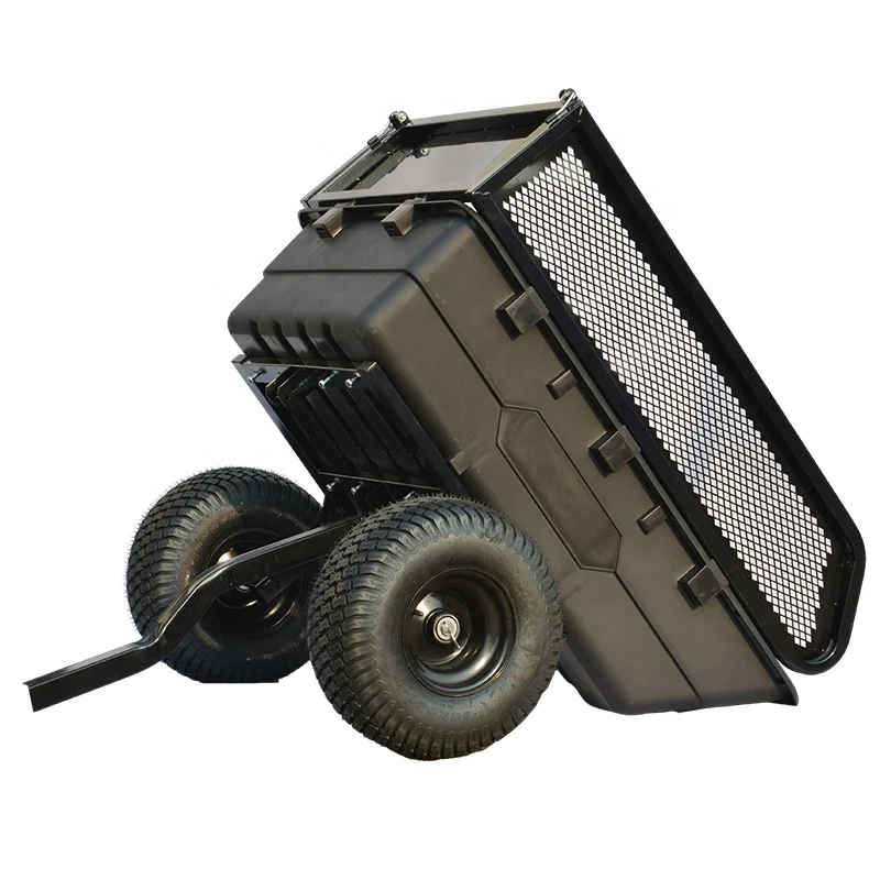 Multi Purpose Tow ATV Dump Trailer Carts Tractor Truck ATV Trailer Farm Utility ATV Wagon With 2 Wheels