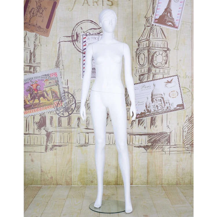 Window Display Stand Matte White Full Body Female Mannequin Cheap Price